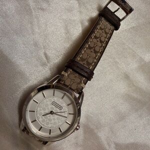 COACH Classic Genuine Leather Signature Watch